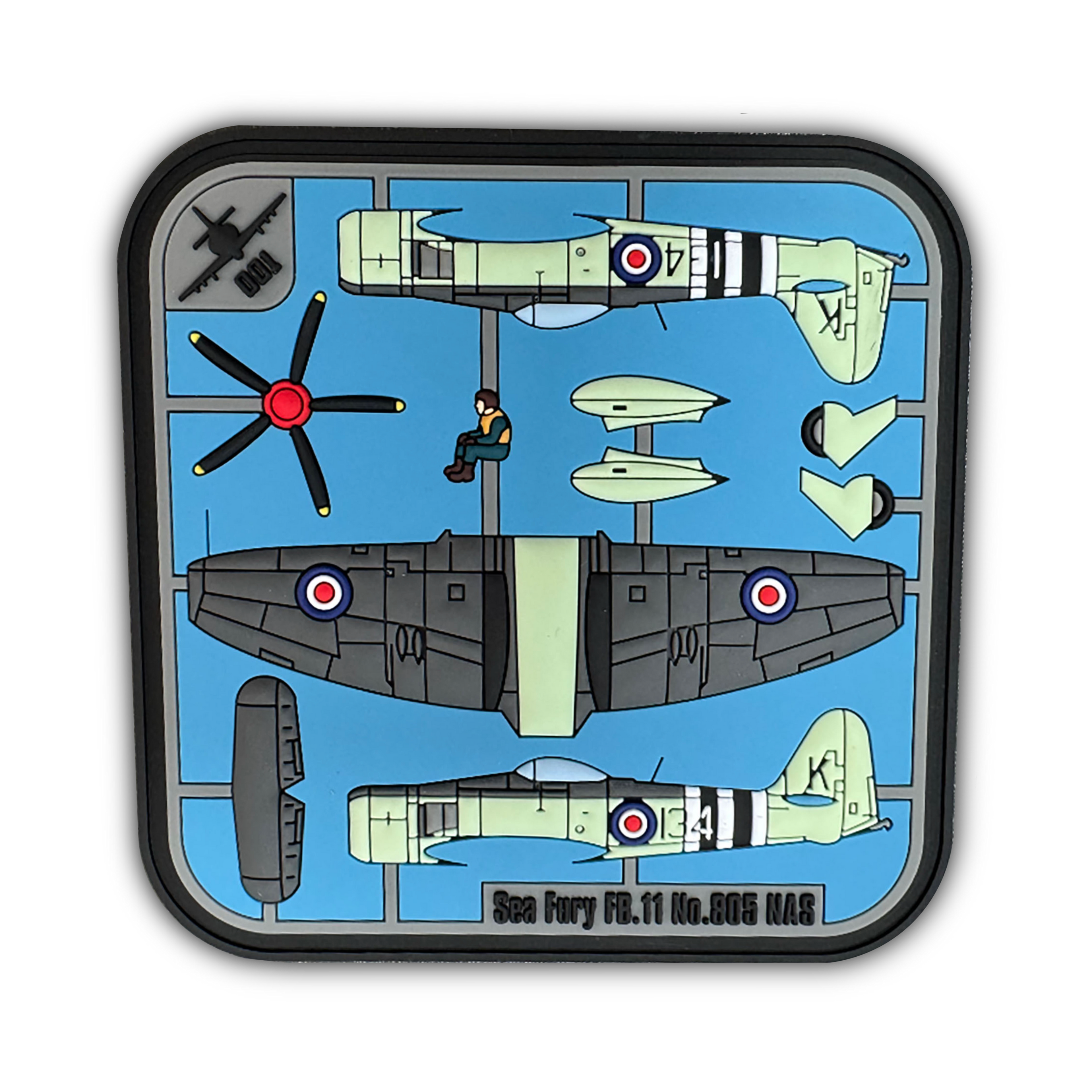 Sea Fury Model PVC Patch