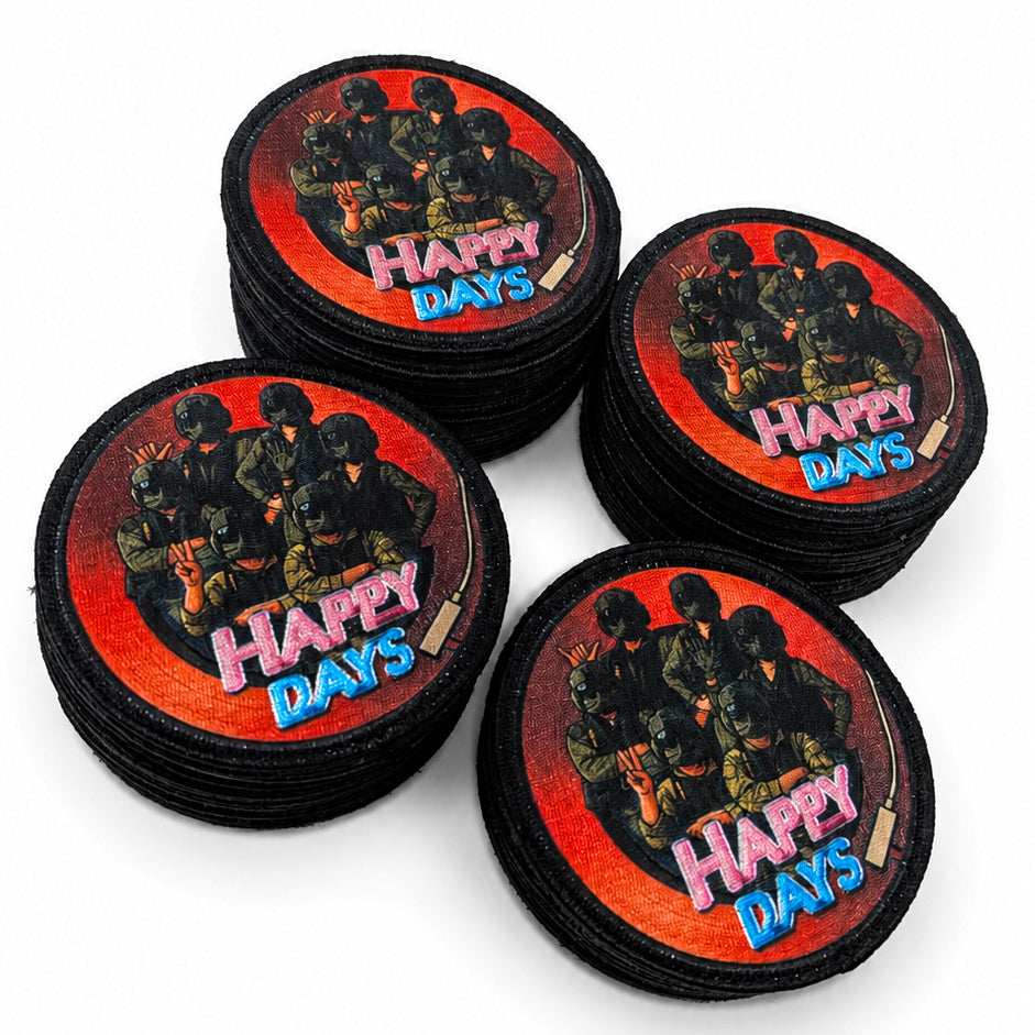 Happy Days Embroidered + Sublimated Patch