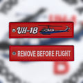 UH-1B Iroquois 898 Embroidered Key Ring