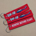 UH-1B Iroquois 898 Embroidered Key Ring