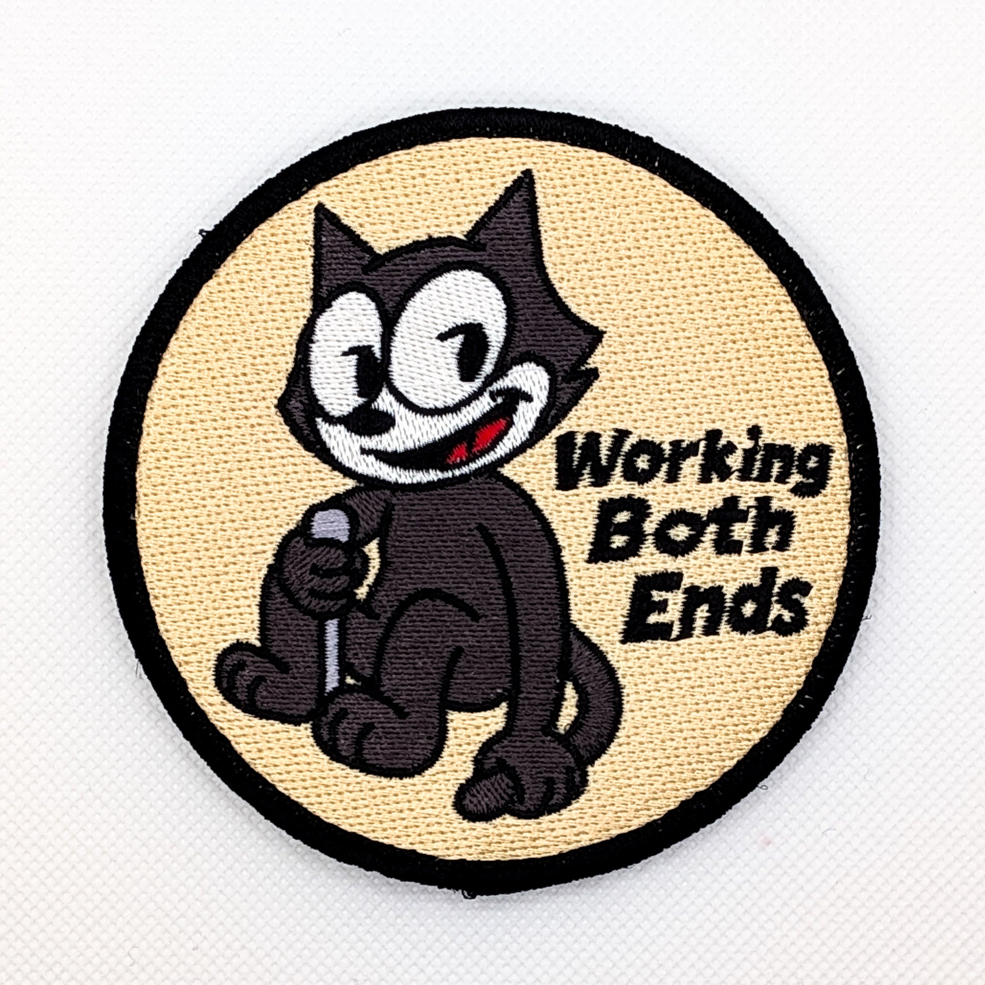Working Both Ends Embroidered Patch
