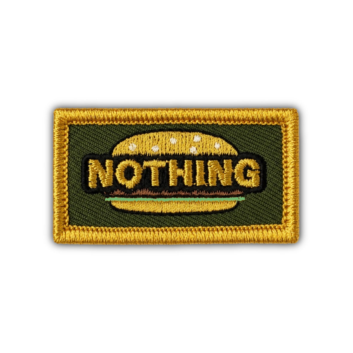 "Nothing Burger" Embroidered Pencil Patch