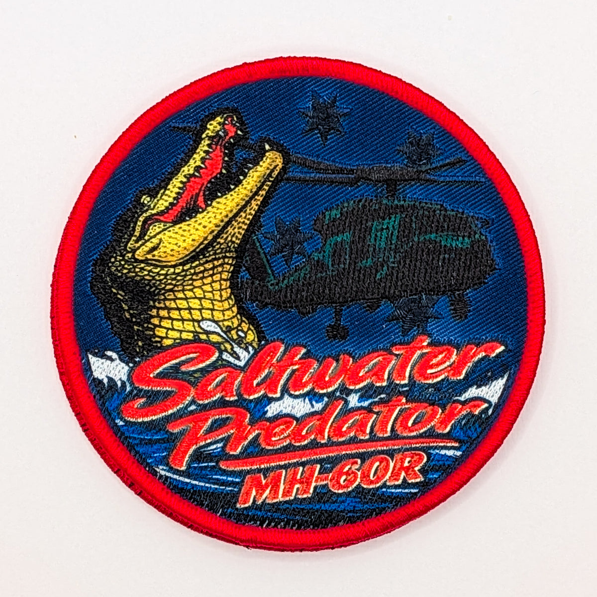 Saltwater Predator Embroidered + Sublimated Patch